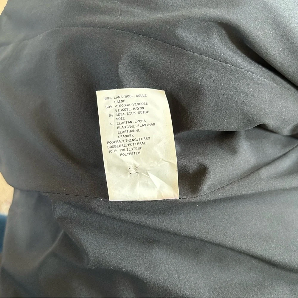 Armani Collezioni Black One Button Blazer Sz.6 - Picture 7 of 8